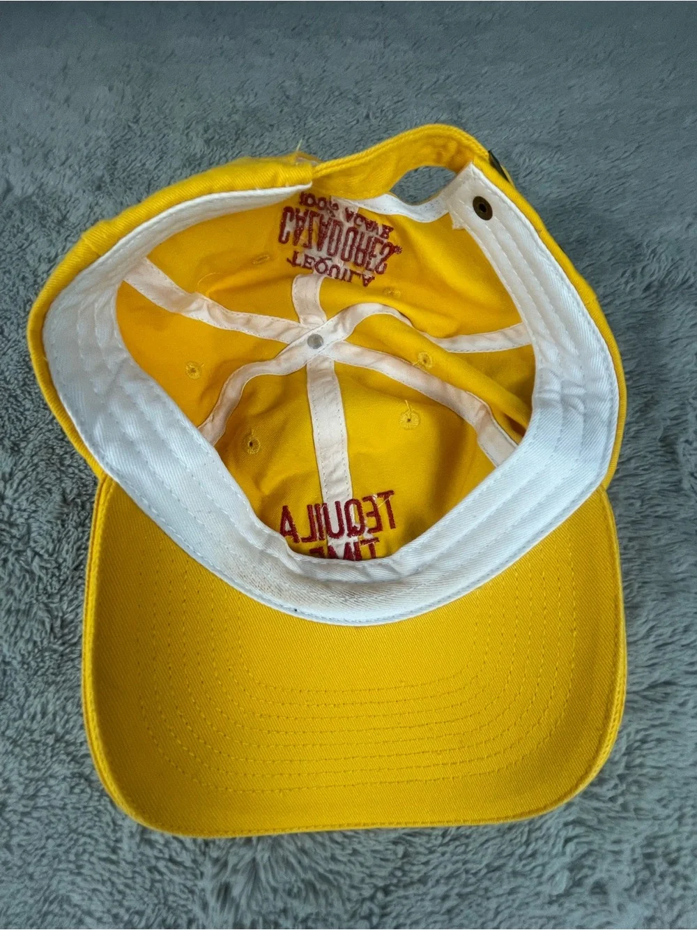 Yellow 'Tequila Time' Embroidered Cap Tequila Cazadores